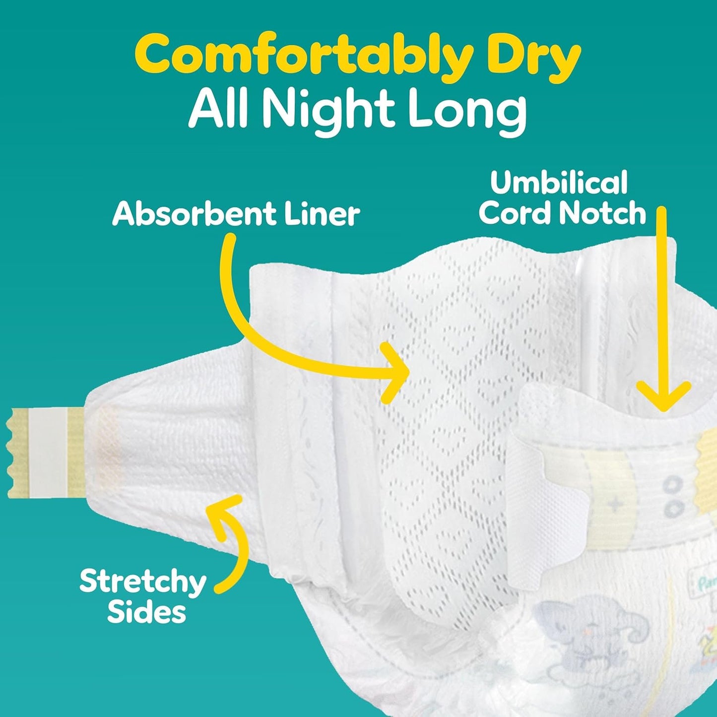 Pampers Baby Diapers - Swaddlers - Size 0, 140 Count, Ultra Absorbent Disposable Newborn Diaper