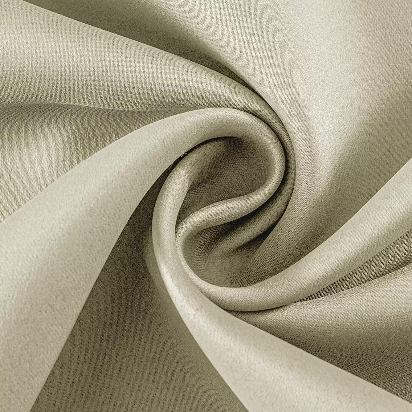 Joydeco Light Beige Custom Solid Single Blackout Curtain for Bedroom and Living Room, Grommet Thermal Insulated Room Darkening Curtain 1 Panel (Custom Size,Light Beige)