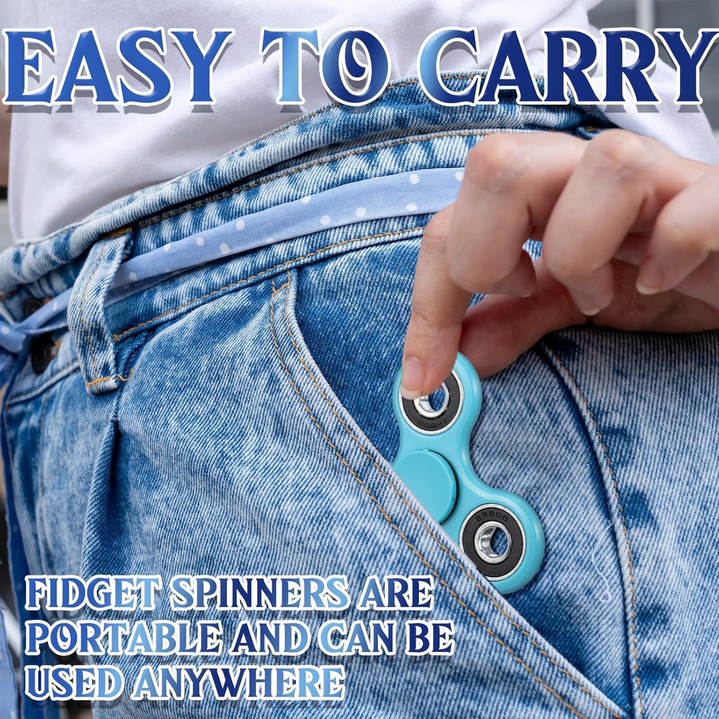 6 Pcs Fidget Spinner Toy Hand Fidget Spinner Bulk Sensory Fidget Toy Adults Fidget Spinners for Adults Kids Party Favors Classroom Prizes Gift Bag Fillers Fidget Relief Toys, 6 Colors