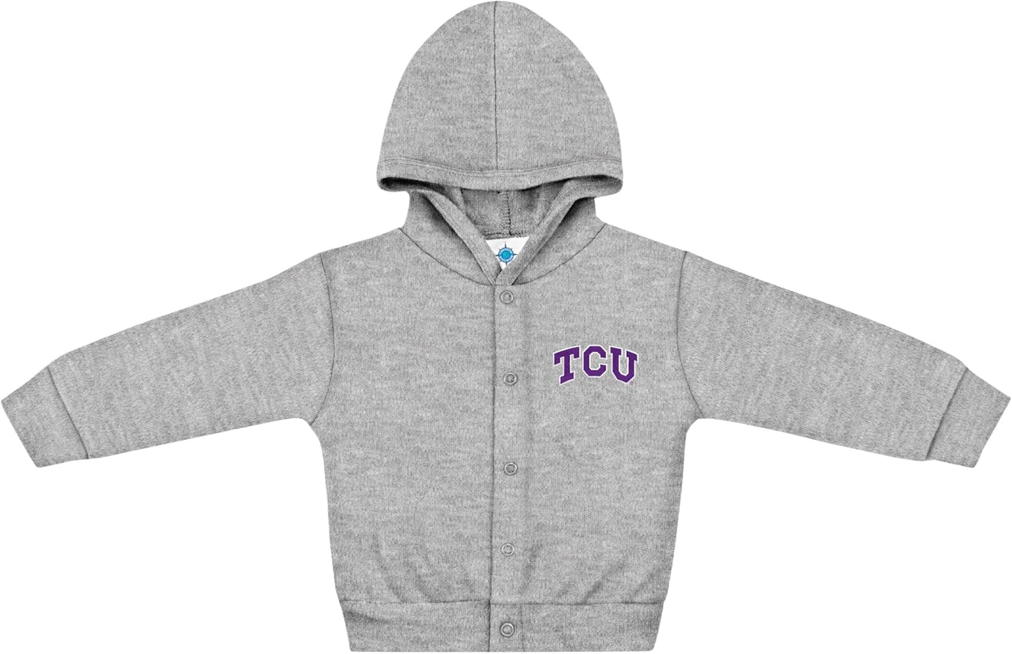 Creative Knitwear College Baby Snap Hooded Jacket - Team Logo, Multiple Colors, for Boys & Girls, (0-24 Months)