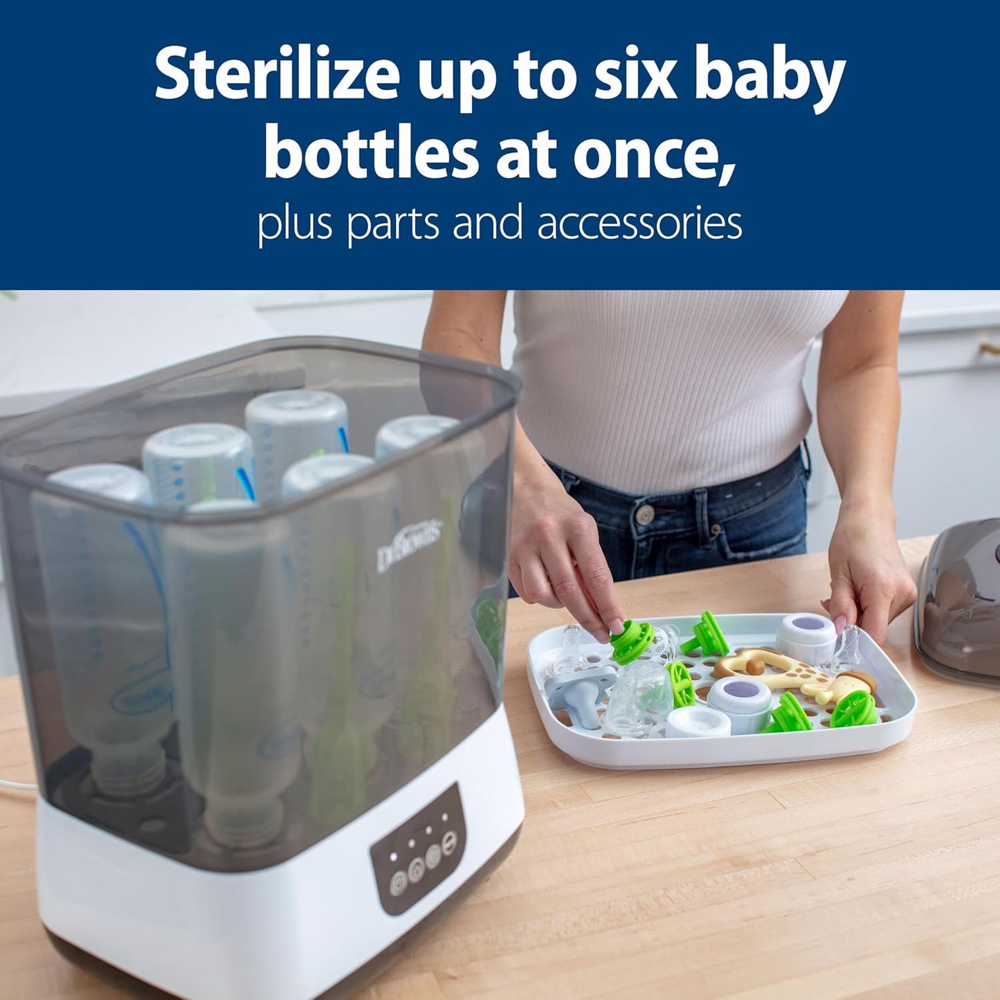 Dr. Brown's All-in-One Sterilizer and Dryer for Baby Bottles, Parts & Other Newborn Essentials