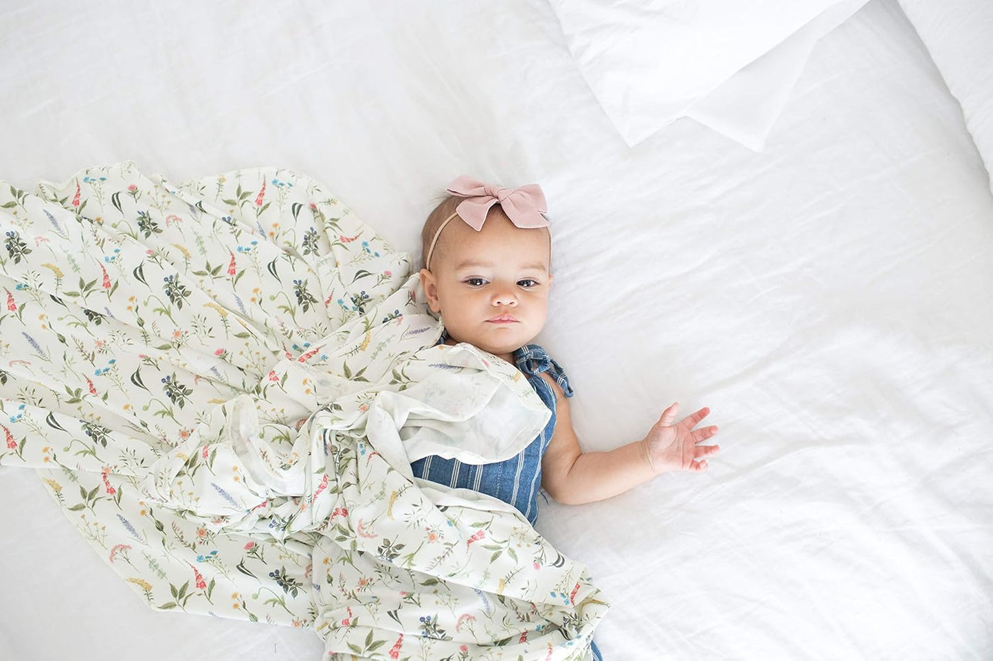 Copper Pearl Large Premium Knit Baby Swaddle Receiving Blanket Aspen