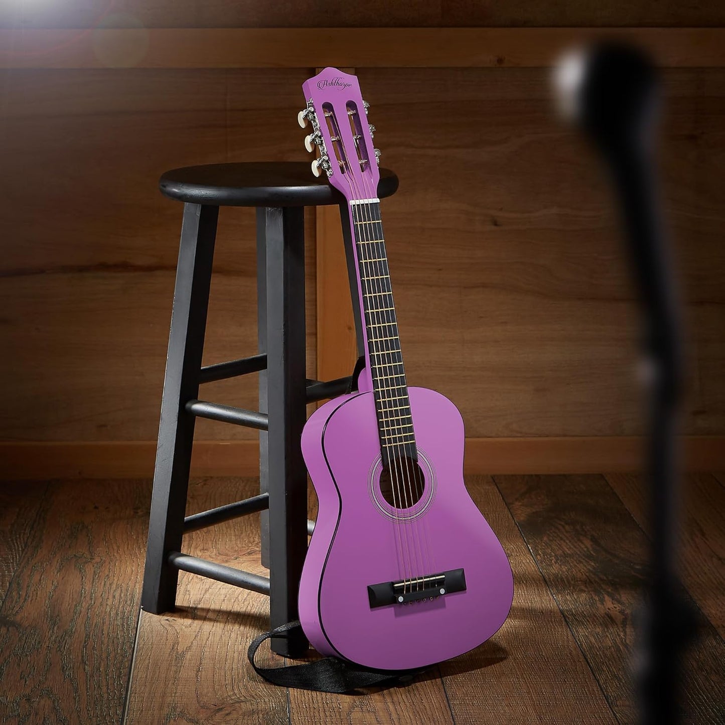 Ashthorpe 30-inch Beginner Acoustic Guitar Package (Purple), Basic Starter Kit w/Gig Bag, Strings, Strap, Tuner, Picks