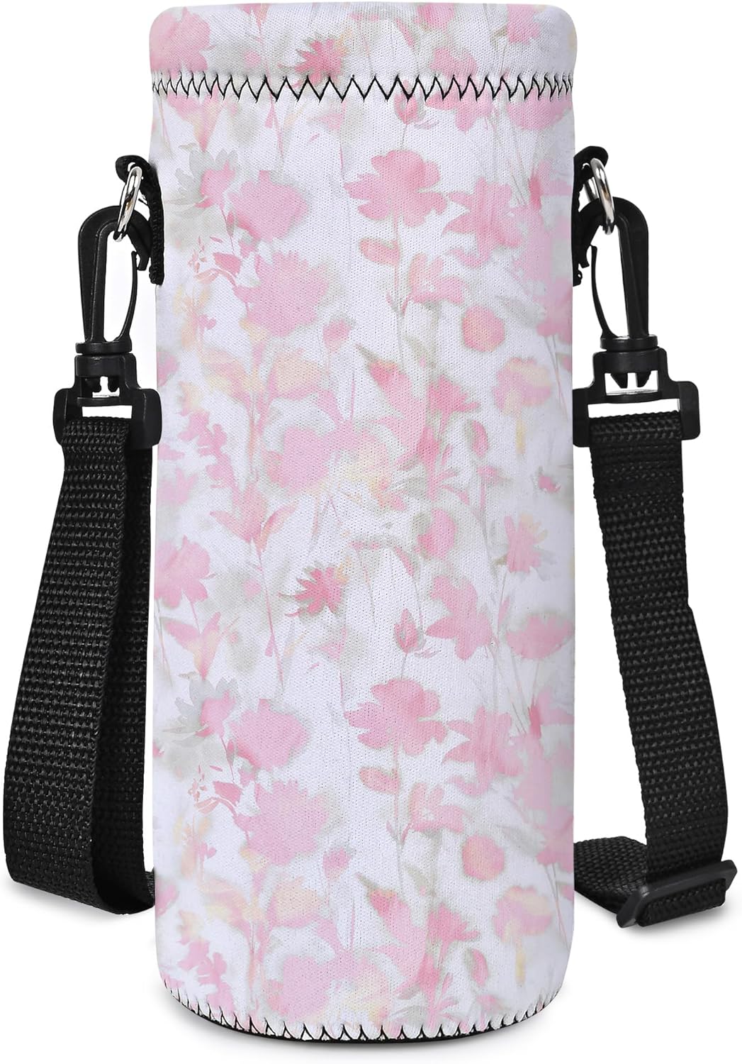 AUPET Water Bottle Sling Bag Carrier Crossbody Sleeve,Insulated Neoprene Bottle Case Holder Pouch Cover 500ML/17oz with Shoulder Strap for Walking Women Men