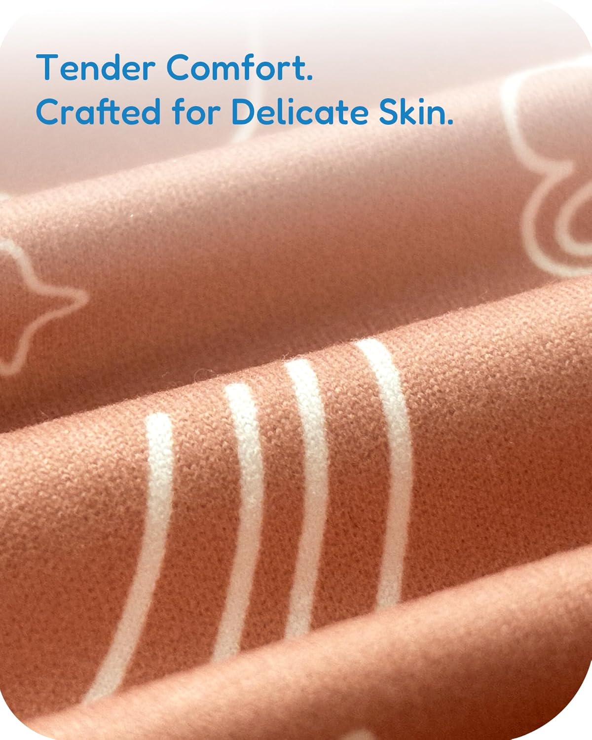 Pack and Play Sheets Fitted, Ultra Soft Orange Cloud and Rainbow Design, Breathable and Soothing, Hypoallergenic, 2 Pack for Baby Boys and Girls