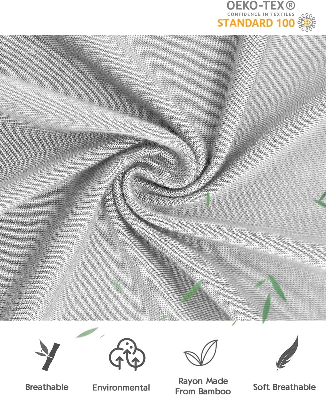 Jimonda Baby Romper Boys Girls Bamboo Pajamas 2-Way Zipper Footless Unisex Long Sleeve Sleepers Sleep and Play 0-24 Months