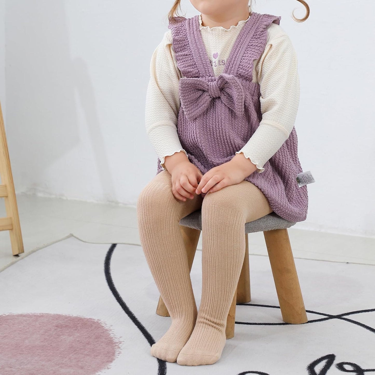 American Trends Baby Tights Non Slip Skid Baby Girl Tight Toddler Stocking Pants Cable Knit Infant Leggings