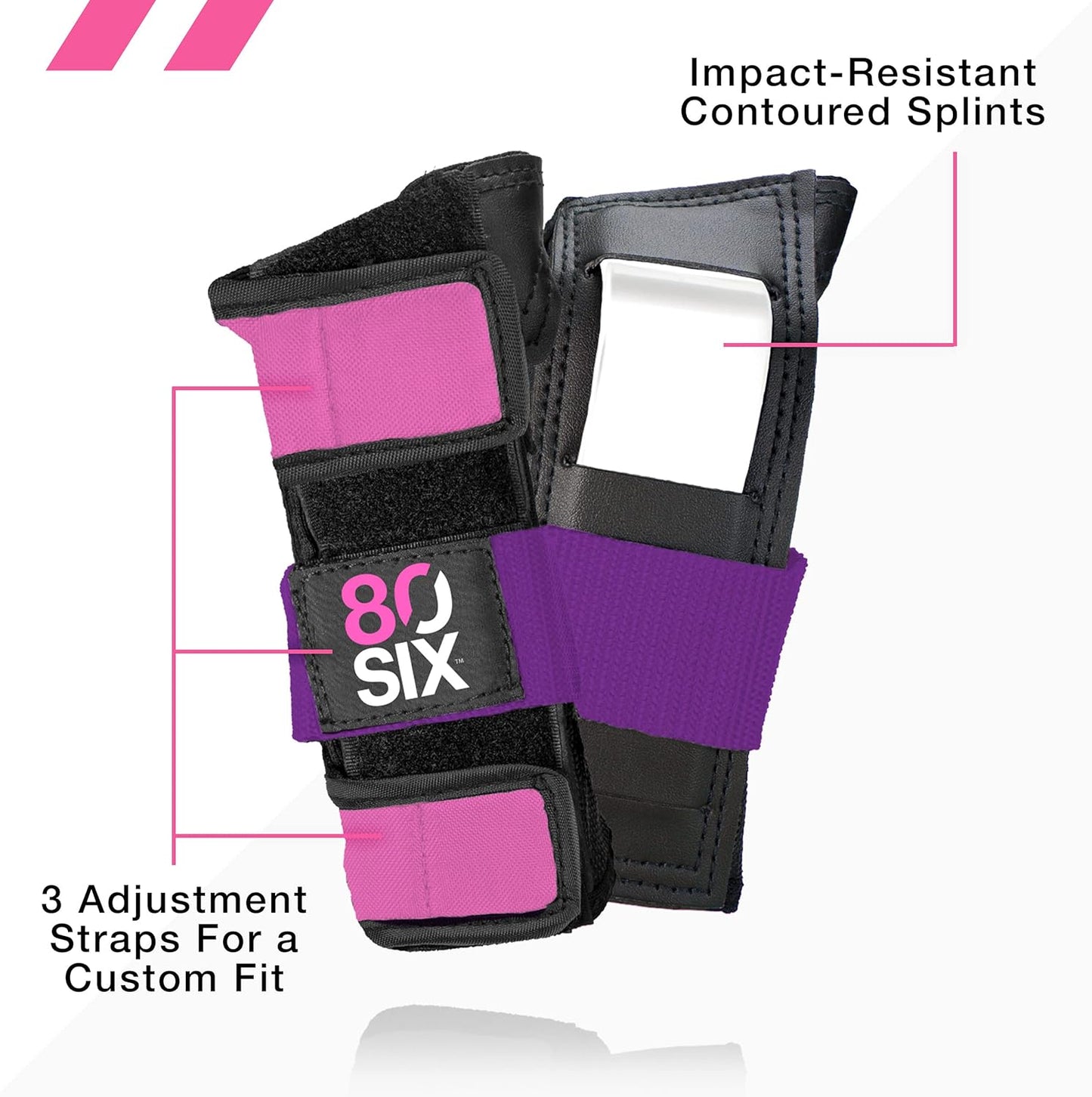 80Six Kids Multi-Sport Pad Set with Wristguards, Elbow Pads, and Knee Pads, Designed by Industry Leading Brand Triple 8