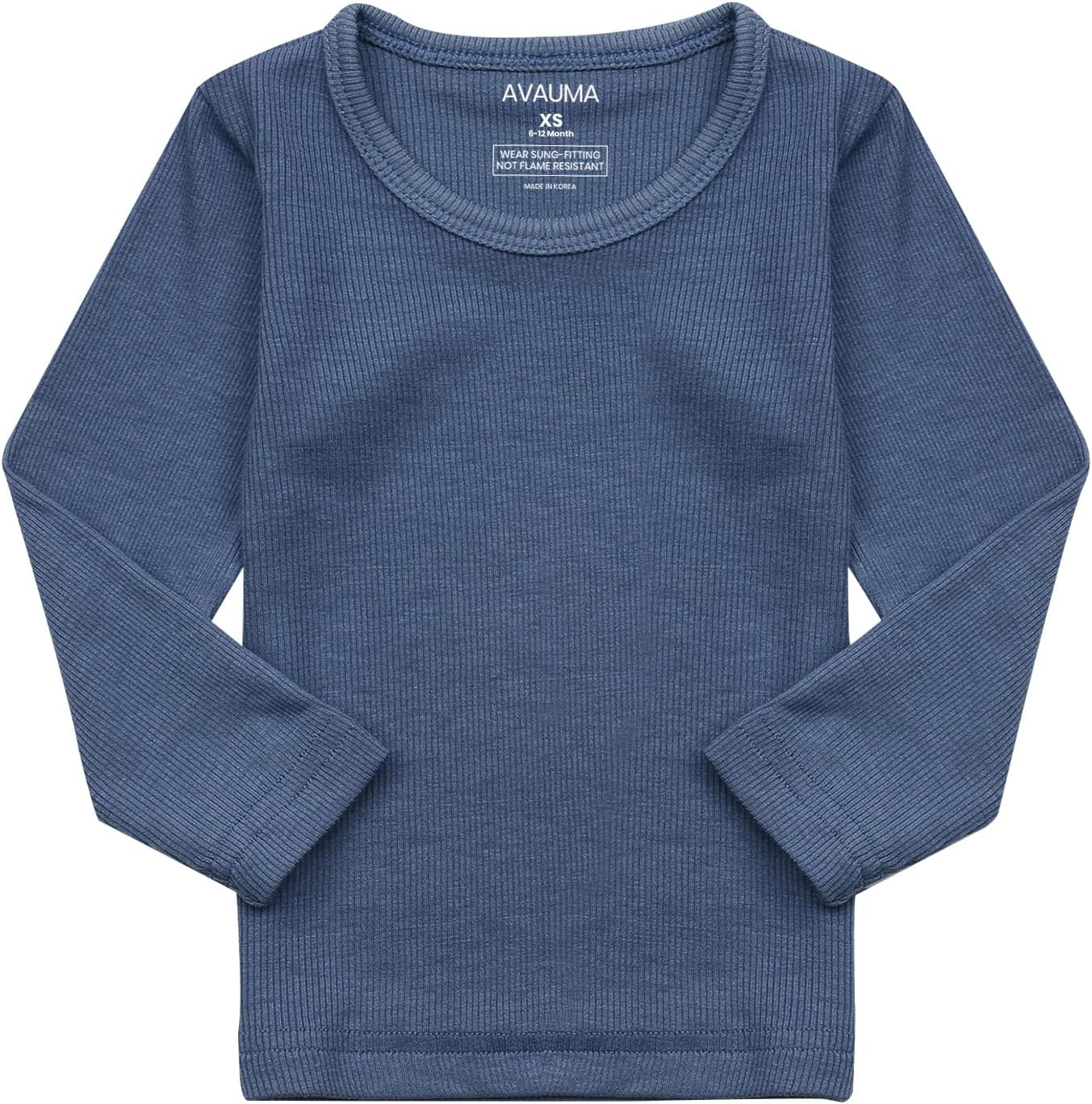 AVAUMA Baby Boys Girls Pajama Set Kids Toddler Snug fit Ribbed Sleepwear pjs for Daily Life Style