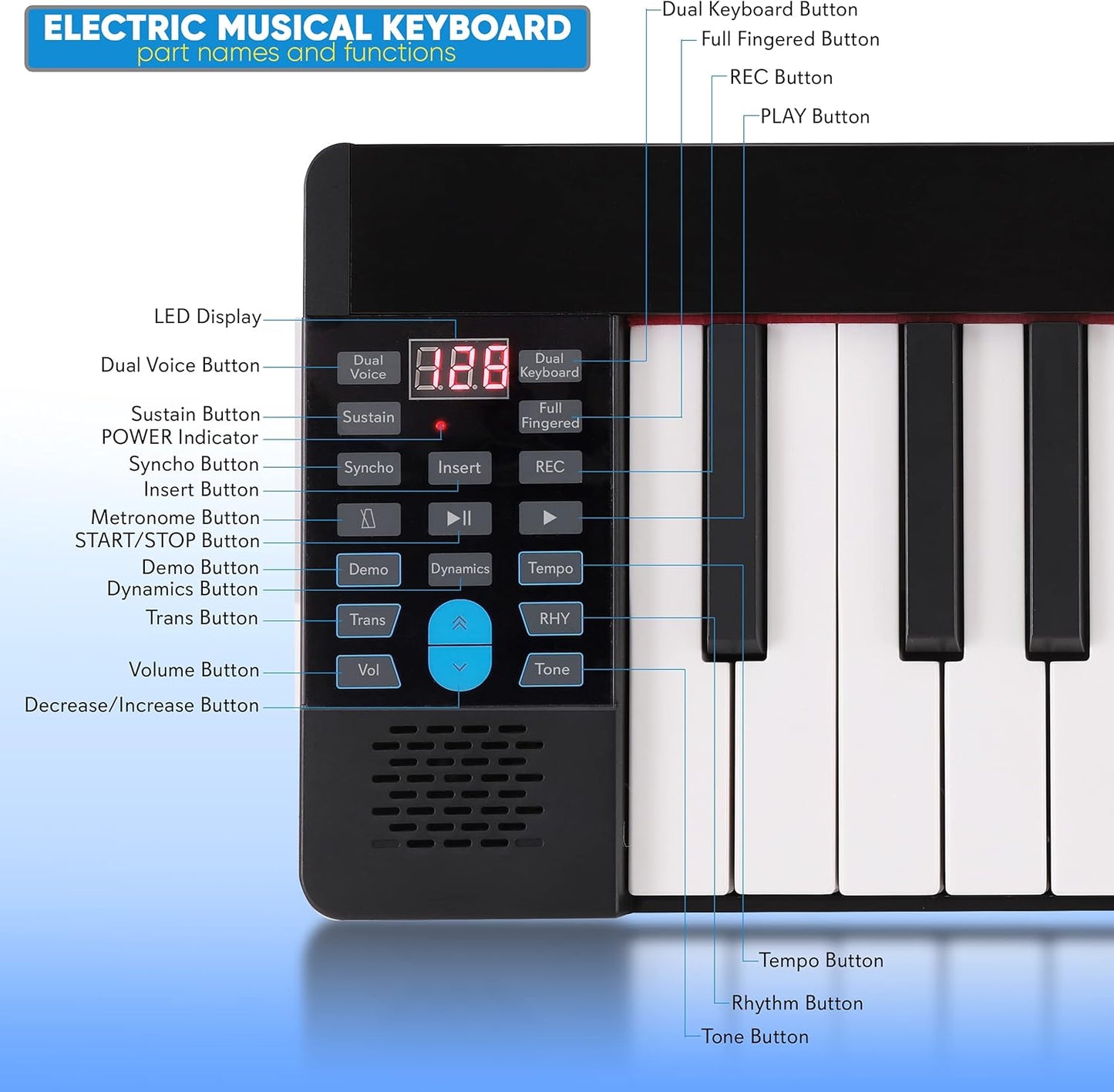 Pyle 88-Key Electric Piano Keyboard – Full Sized Bluetooth Enabled Keyboard with 28 Rhythms & Tones, Built-In Speaker, Sustain Pedal, Piano Bag, Portable Design, Ideal for Beginners and Professionals