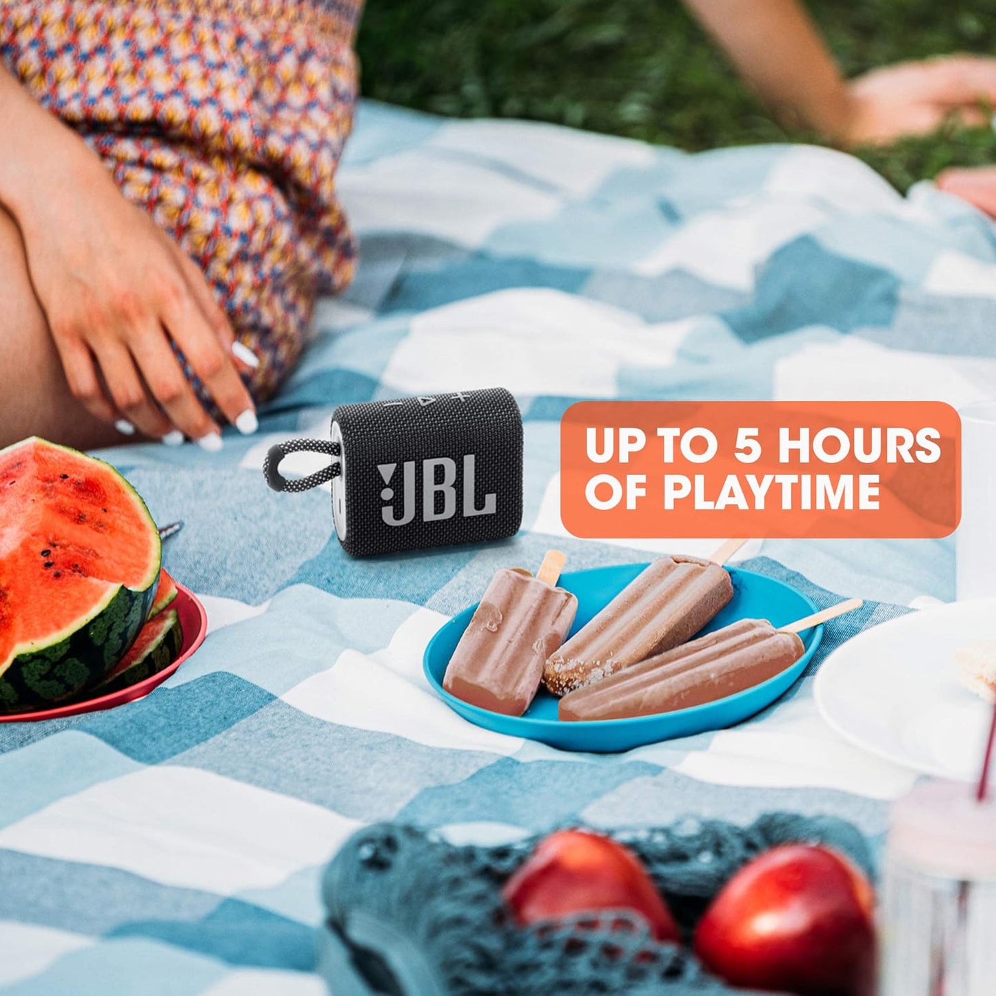 JBL Go 3 - Portable Mini Bluetooth Speaker, big audio and punchy bass, IP67 waterproof and dustproof, 5 hours of playtime, speaker for home, outdoor and travel (Pink)
