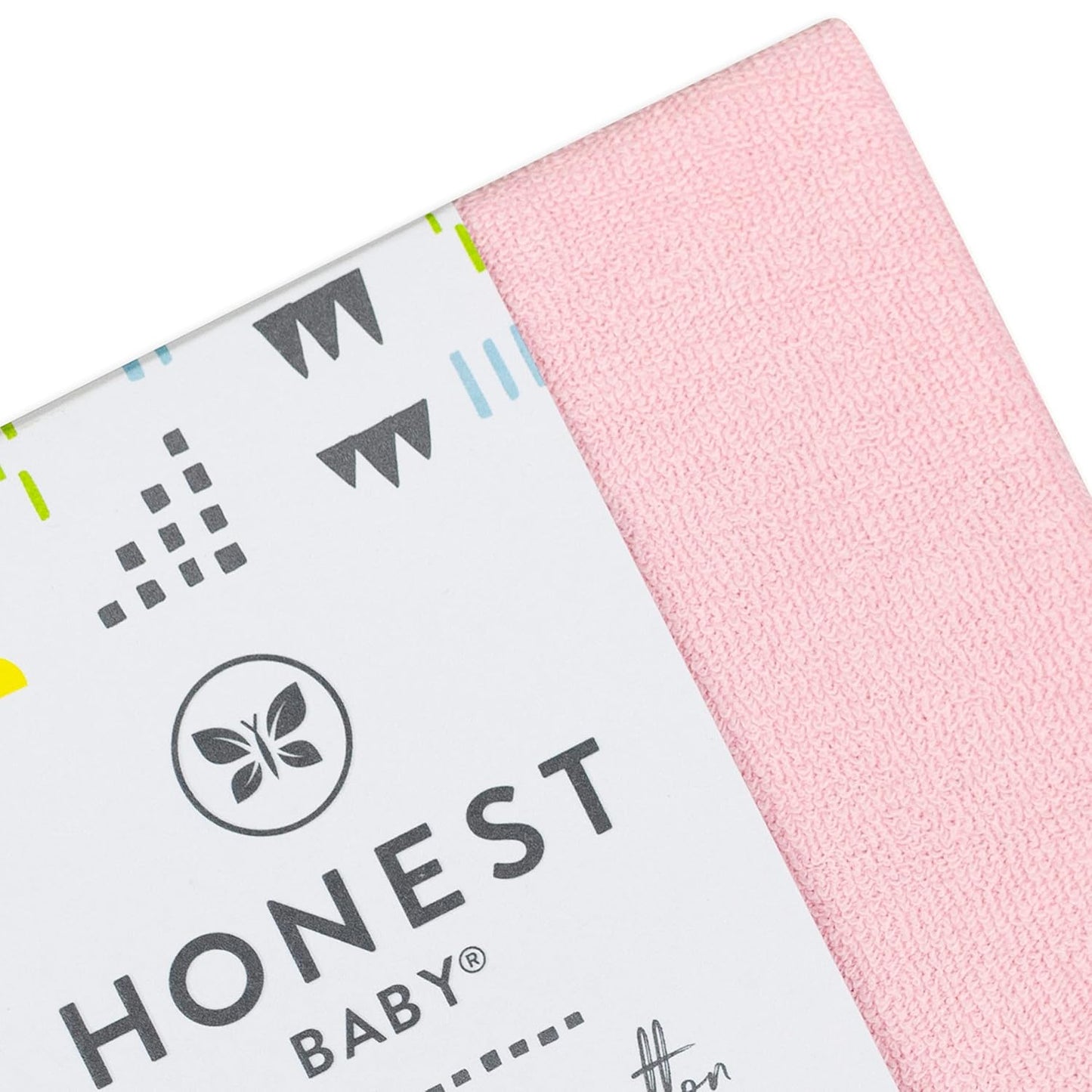 HonestBaby unisex baby Organic Terry Cotton Changing Pad Cover, Light Pink, One Size US