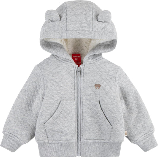 Huggies Baby Fleece Lined Zip Up Hooded Jacket