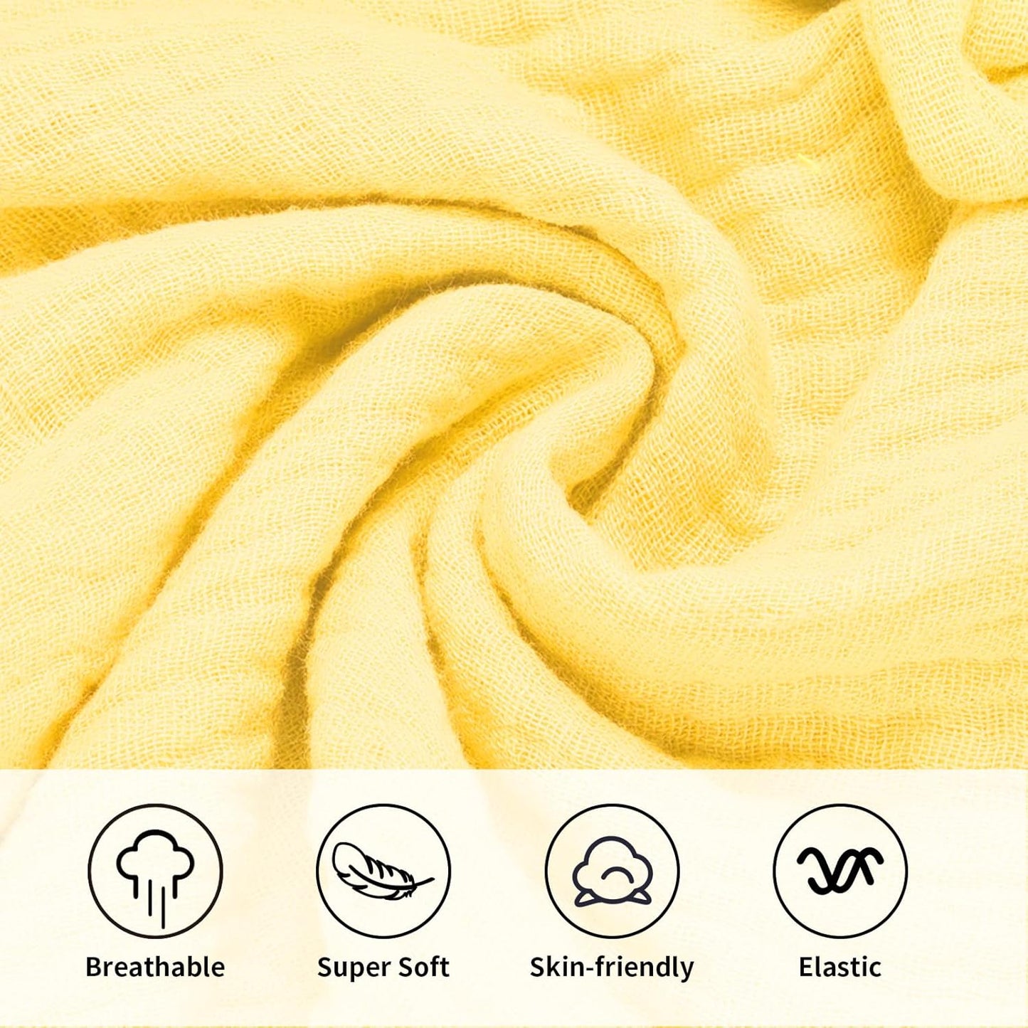Organic Cotton Muslin Lion Loveys for Babies Baby Security Blanket Baby Snuggle Toy Newborn Essentials Must Haves(Lion-Yellow)