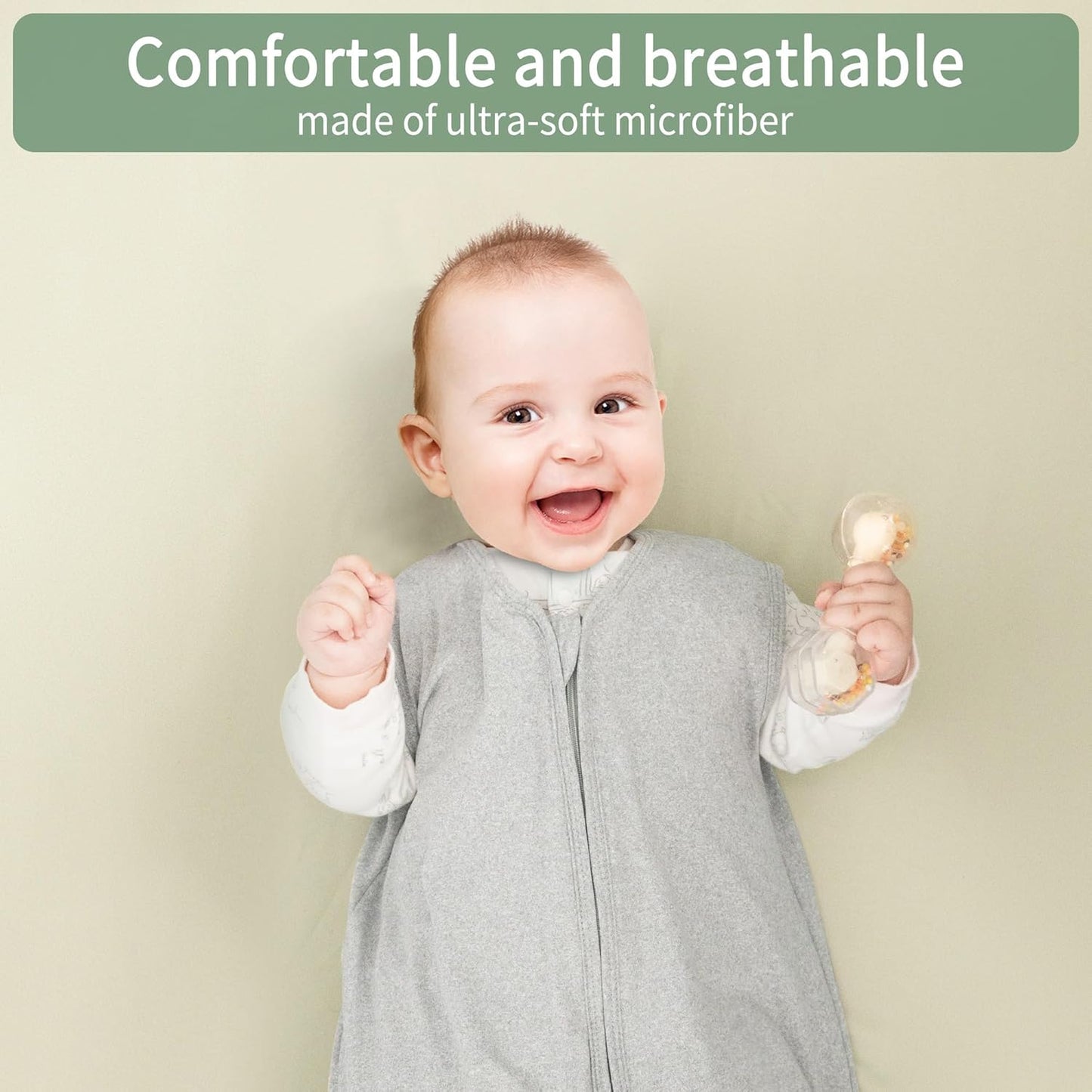 Baby Crib Sheets for Boys Girls, 2 Pack Fitted Crib Sheet for Standard Crib and Toddler Mattress, Soft Microfiber Baby Sheet 52x28x8in (Brown & Green)