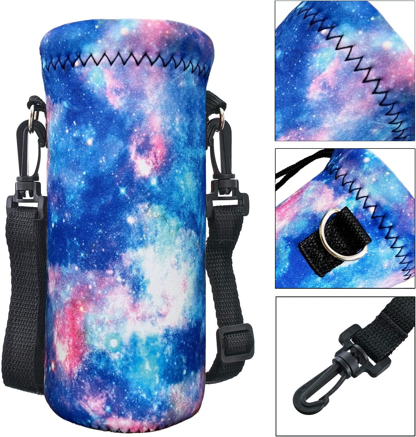 AUPET Water Bottle Bag Carrier,24oz/32oz Insulated Neoprene bottle Sling Holder Case Pouch Cover for 1000ML/750ML Bottles with Shoulder Strap for walking