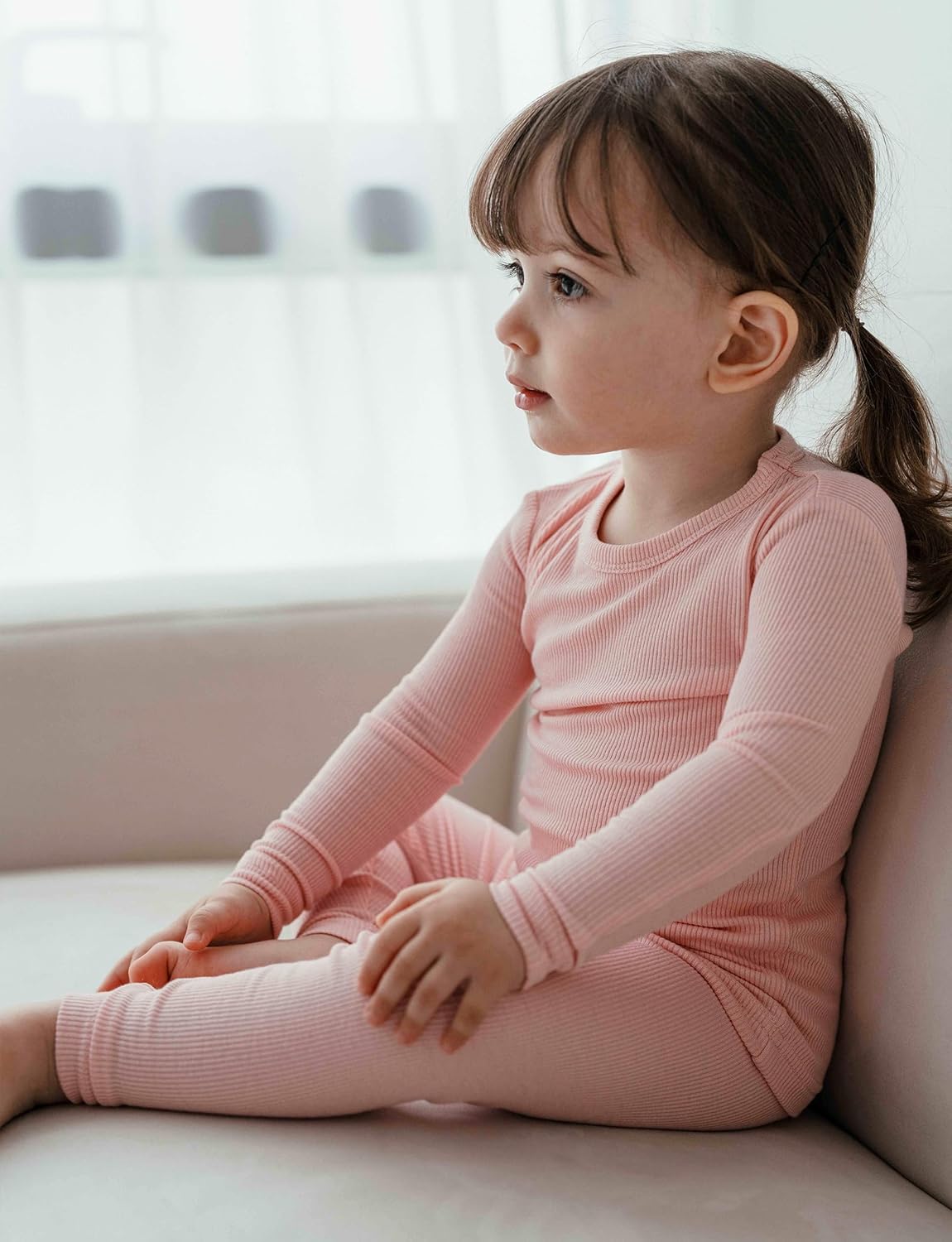 AVAUMA Baby Boys Girls Pajama Set Kids Toddler Snug fit Ribbed Sleepwear pjs for Daily Life Style