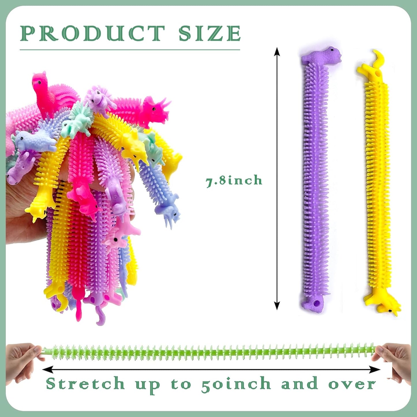 30 Pack Stretchy Strings Fidget Toys - Vibrant Sensory Toys for Kids and Adults Stress Relief - Anti-Anxiety Autism Toys - Perfect for Children's Day, Birthday Gifts, Party Favors
