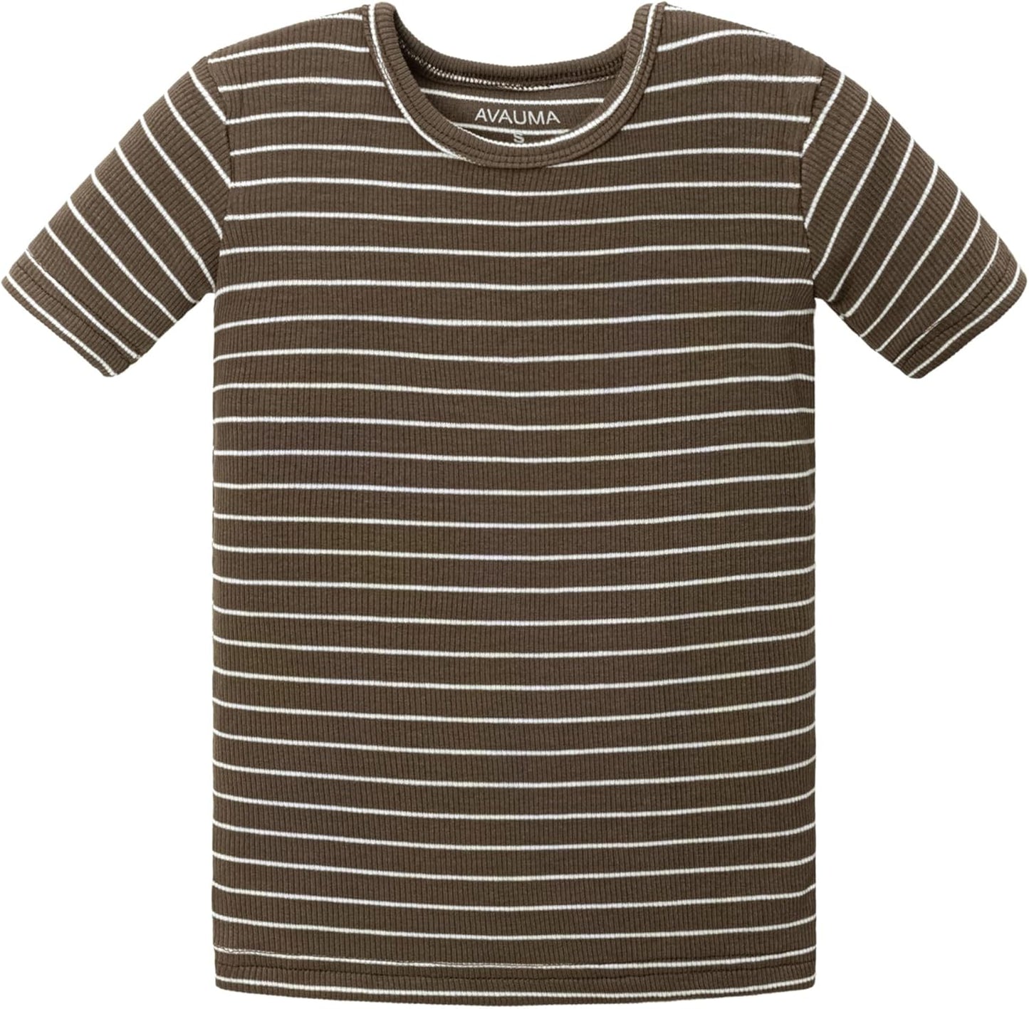 AVAUMA Stripe Pattern Baby Boys Girls Pajama Set Kids Toddler Snug fit Ribbed Sleepwear pjs for Daily Life Style