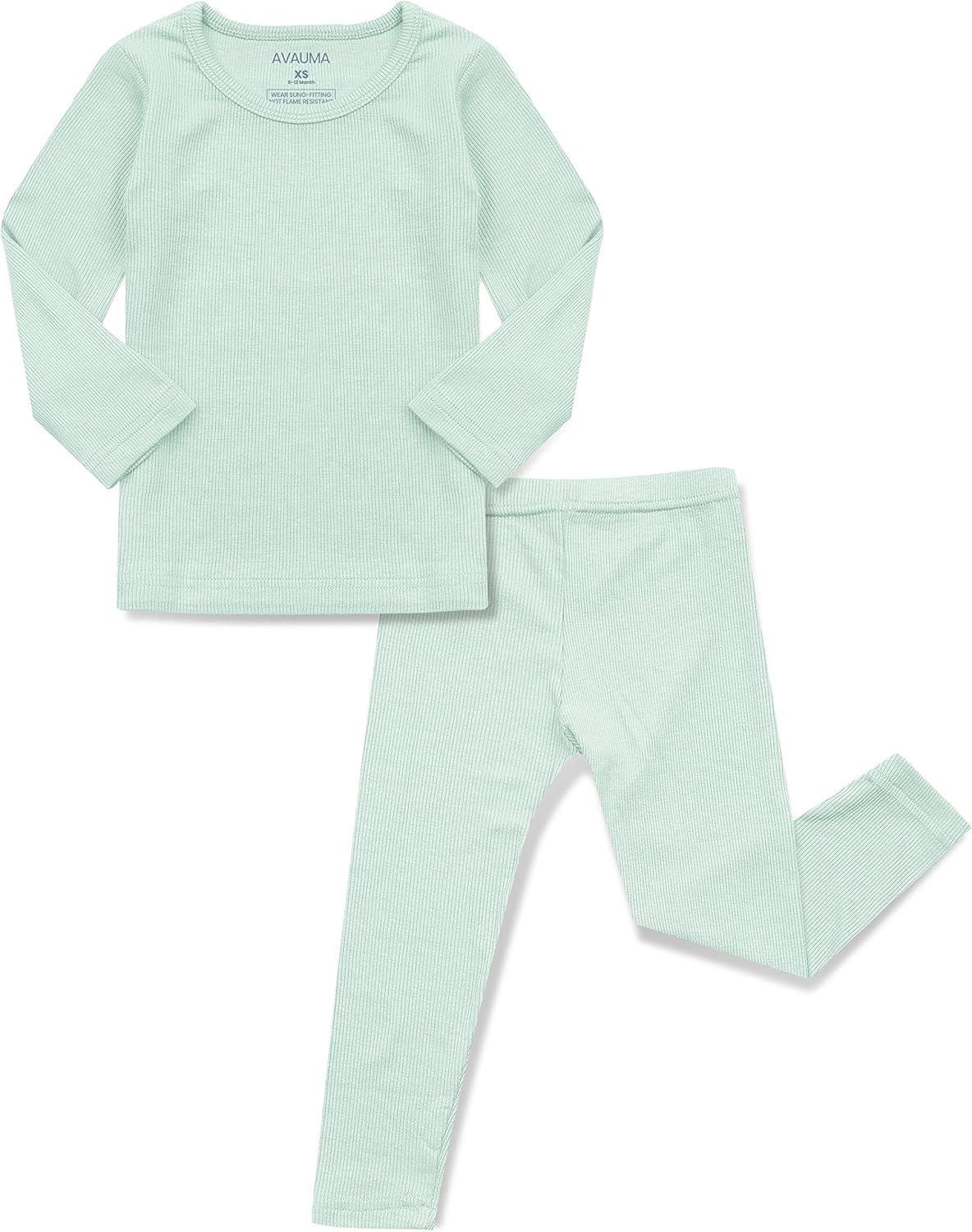 AVAUMA Baby Boys Girls Pajama Set Kids Toddler Snug fit Ribbed Sleepwear pjs for Daily Life Style