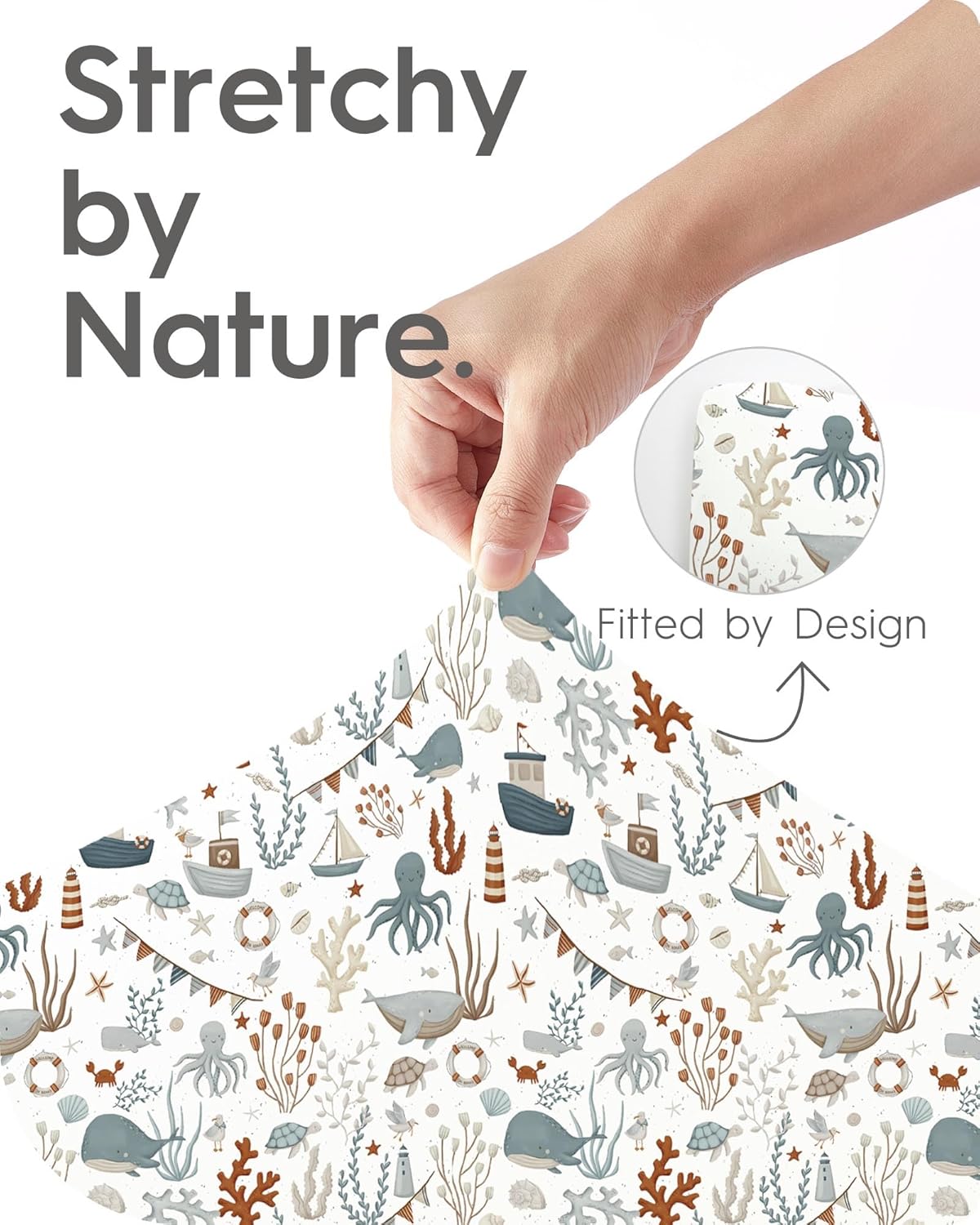 Bassinet Sheets for Baby Boy Girl, TotBasic Buttery Soft Universal Bassinet Fitted Sheet, Compatible with Halo, Mika Micky, Baby Delight, Dream On Me, Maxi COSI and More Bassinet Mattress(Dino&Whale)