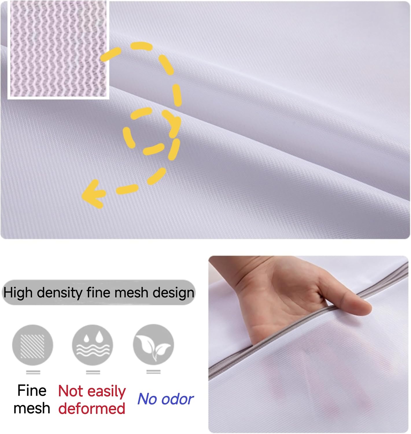 4Pcs Mesh Laundry Bags for Delicates（ 2L,2XL ）,Laundry Bags Mesh Wash Bags,Laundry Bag For Washing Machines,For clothes, pants, skirts, outerwear, anti knot