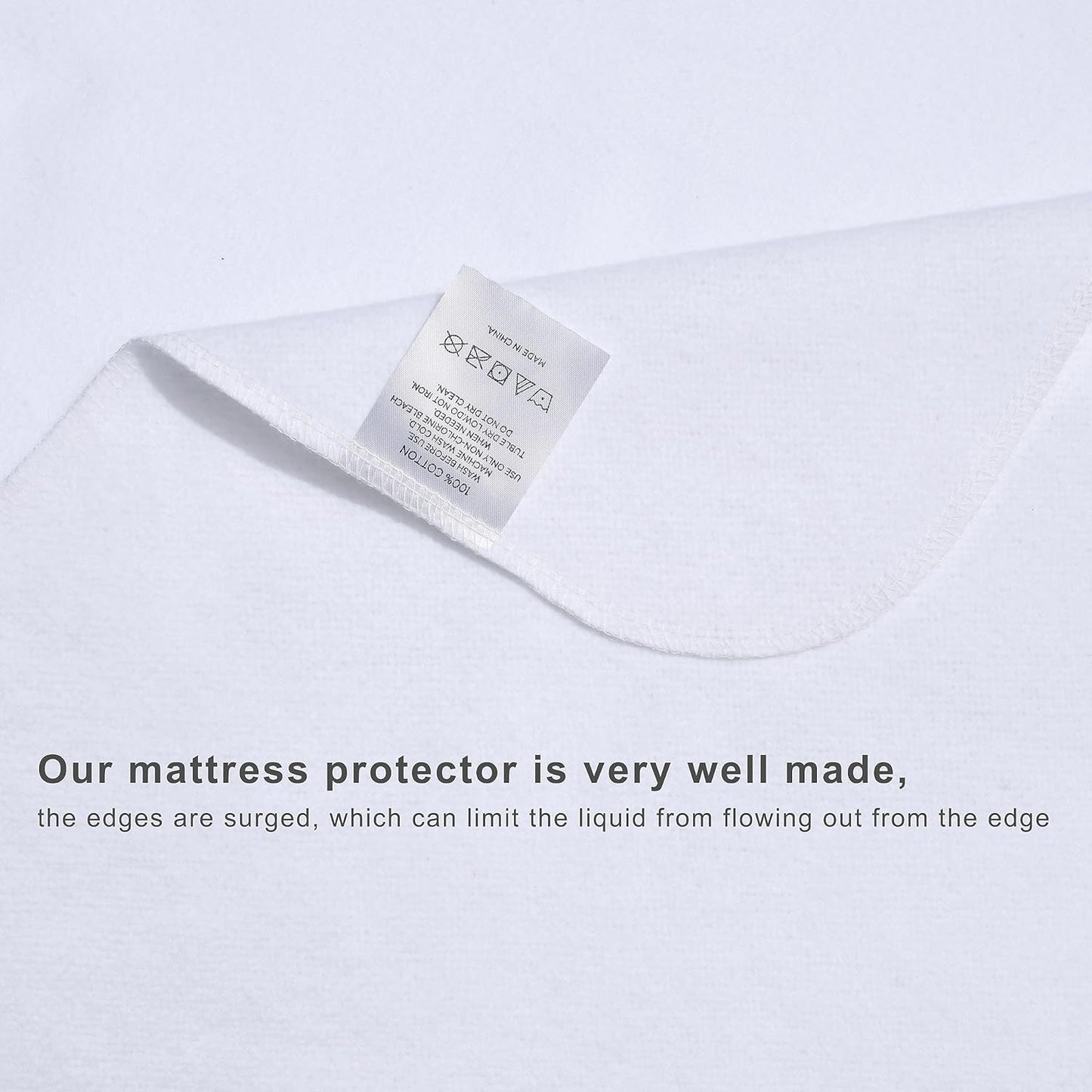 Flannel Crib Protector Pad，100％ Waterproof Mattress Protector Pad, One Size, 34" X 36"