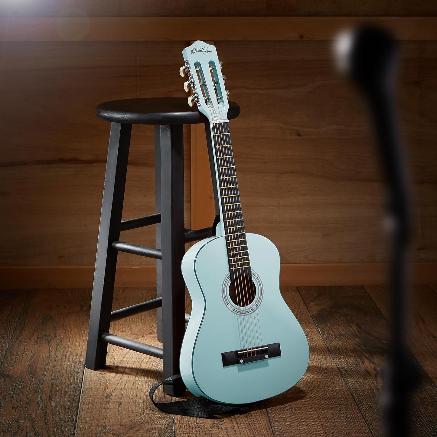 Ashthorpe 30-inch Beginner Acoustic Guitar Package (Light Blue), Basic Starter Kit w/Gig Bag, Strings, Strap, Tuner, Picks