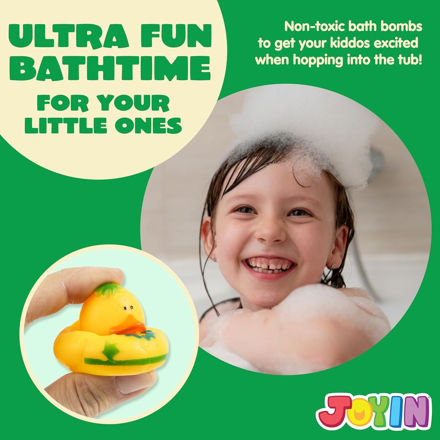 JOYIN 30 Pcs Rubber Ducks, Random Assortment Ducks Bulk with Mesh Carry Bag, Mini Rubber Duckies for Baby Bath Toys, Kids Toddler Summer Pool Toys Birthday Gifts Party Favors