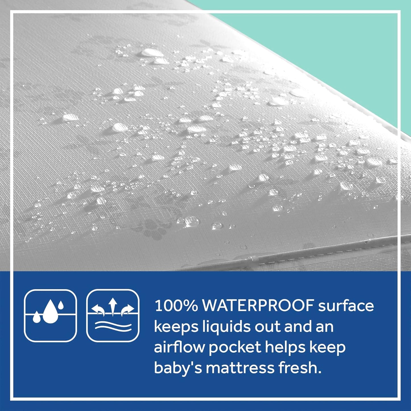 Sealy Baby Airy Night Diamond Breathable Crib Mattress, Made in USA, GREENGUARD GOLD Certified, Supportive & Sustainable Mesh Surface, 2 Stage, Toddler Bed Fit, Safety & Quality Tested, 52x28"