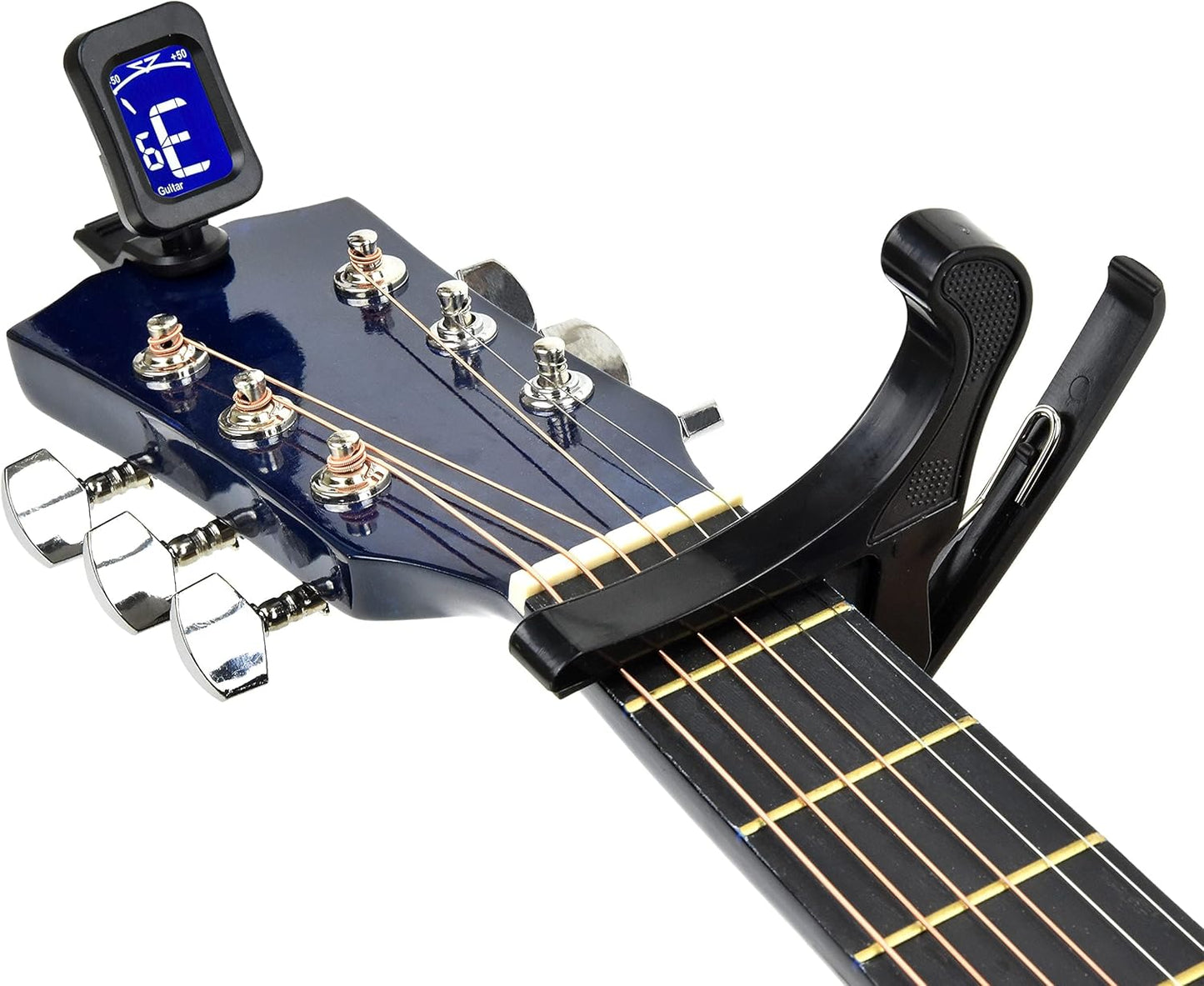 Acoustic Guitar For Kids By MasterPlay- 30” Beginner Guitar For Learners- Accoustic String Starter Kit: Guitar Bag, Tuner, Strap, Extra Strings, Picks, Wash Cloth, Capo (Blua)