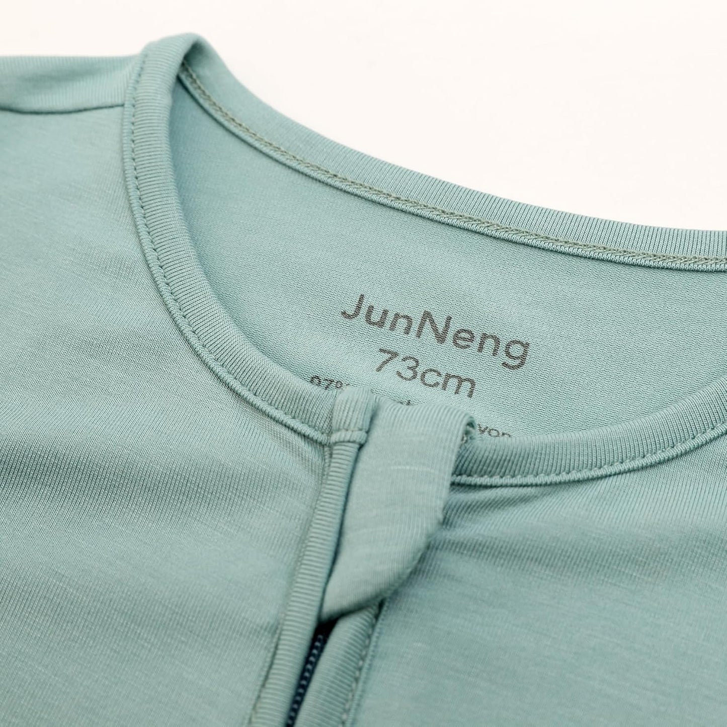 JunNeng Baby 2 Pack Rayon of Bamboo Romper Sleeper 2 Way Zipper Short Sleeve Jumpsuit Zipper Footless One-piece