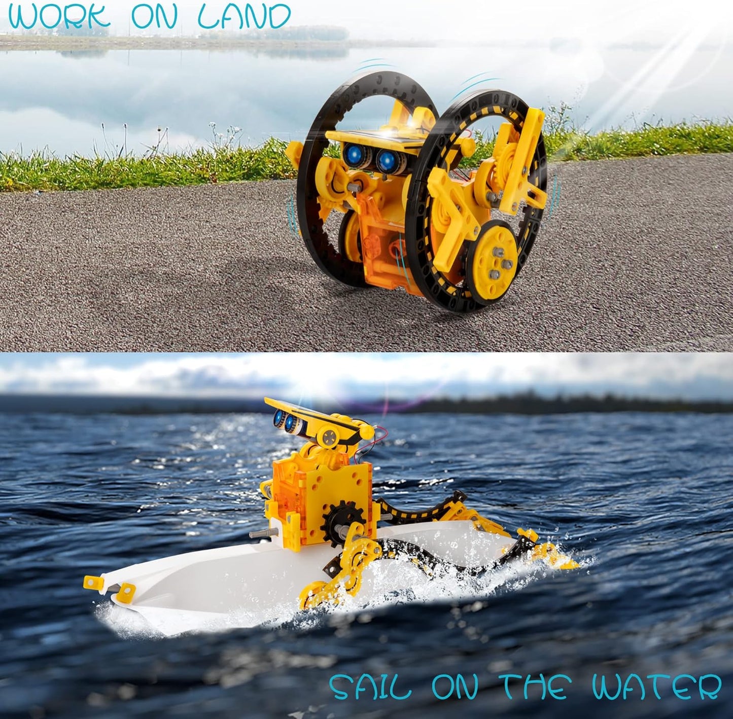 14-in-1 Solar Robot Kit, Stem Projects for Kids Age 8-12, Educational STEM Science Toy, DIY Solar Power Building Kit, Robotic Set Toys Gift for Boys Girls 8 9 10 11 12 Years Old