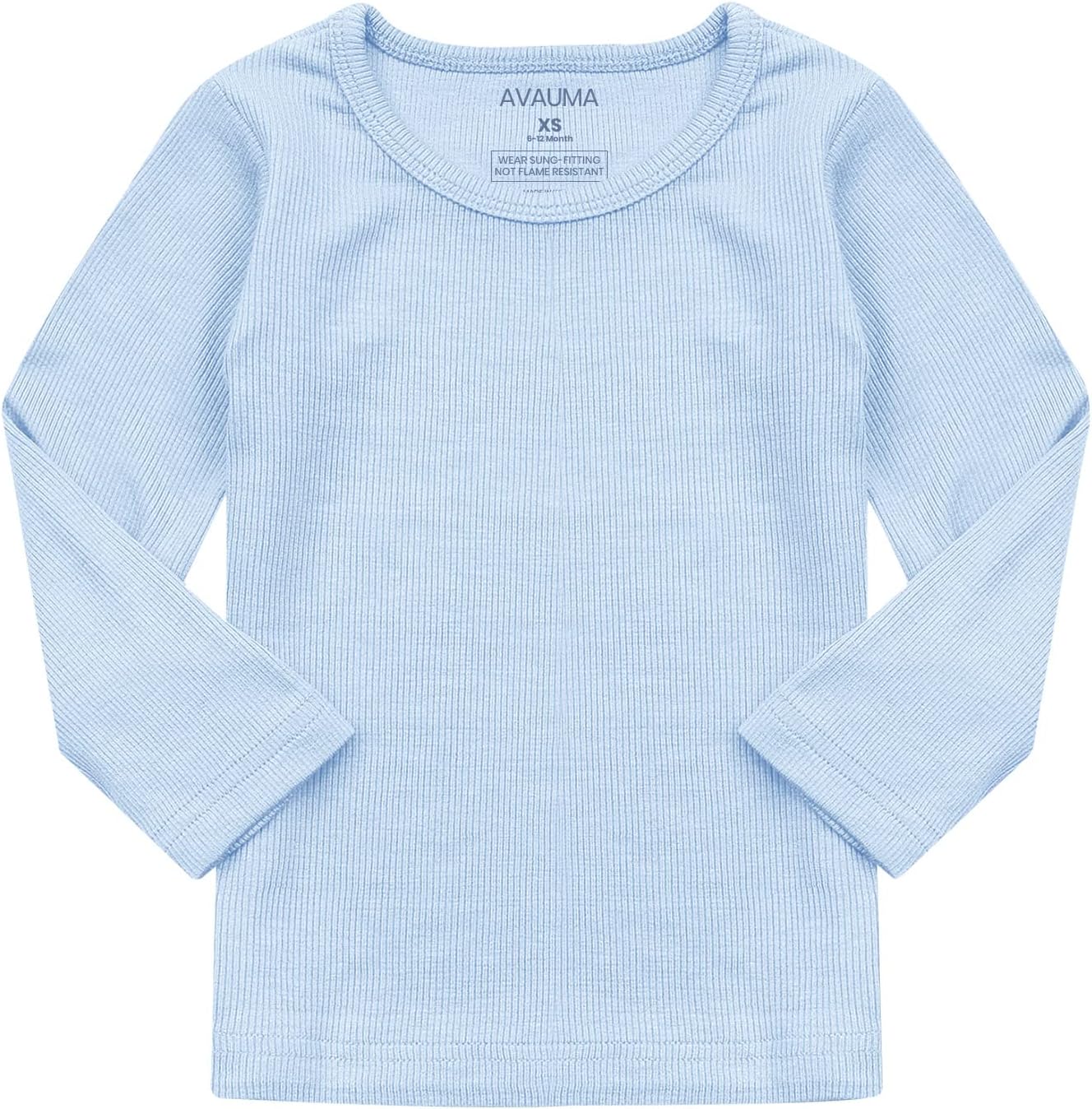 AVAUMA Baby Boys Girls Pajama Set Kids Toddler Snug fit Ribbed Sleepwear pjs for Daily Life Style