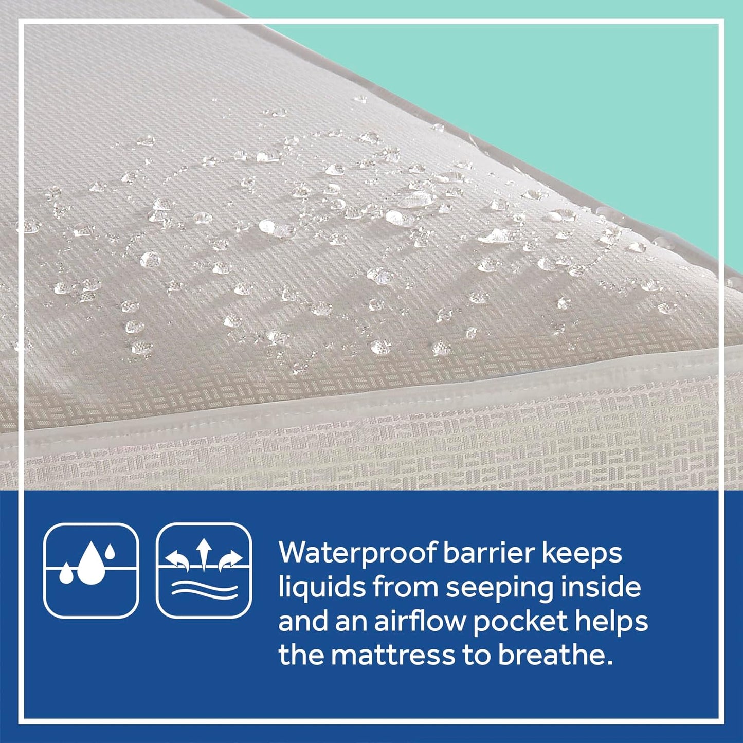 Sealy Baby Cozy Cool Hybrid Breathable Crib Mattress, GREENGUARD GOLD Certified, Made in USA, Cooling Foam, 2 Stage, Toddler Bed Fit, 204 Coils & Cotton Cover, Safety & Quality Tested, 52x28"