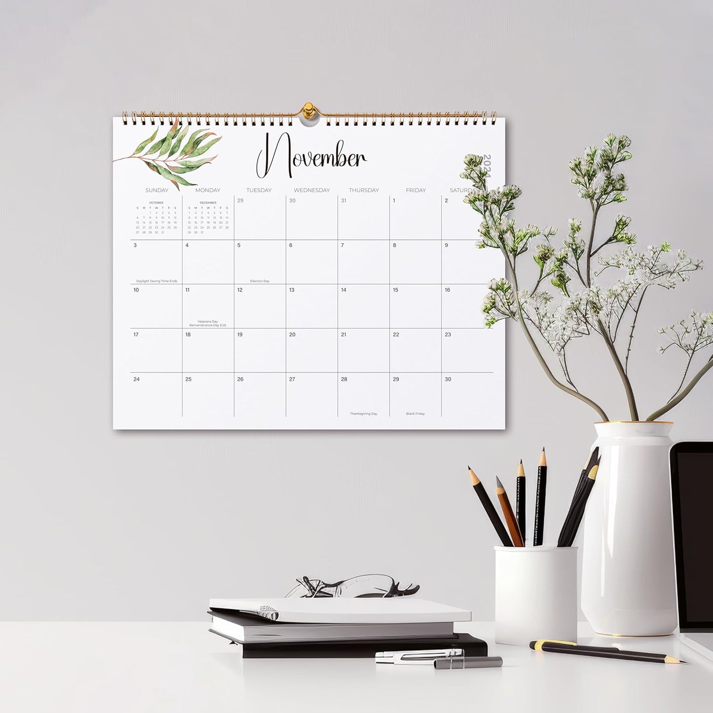 2025 Wall Calendar, Jokotha 18 Monthly Calendar Runs from Jul 2025 to Dec 2026, Home Schooling Planner for Famialy and School, Wirebound,15 x 12 Inches