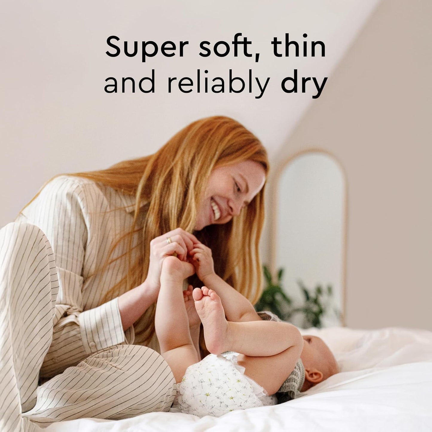 Baby Diapers - Size 1 (4-11 lbs), Half-Monthly Supply (72 Count), Leak Protection, Skin-Friendly, Ultrasoft, Perfume- & Chlorine-Free, Hypoallergenic, Dermatologist Tested, Oeko-TEX®