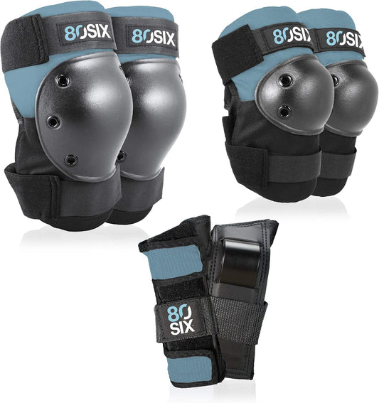 80Six Kids Multi-Sport Pad Set with Wristguards, Elbow Pads, and Knee Pads, Designed by Industry Leading Brand Triple 8
