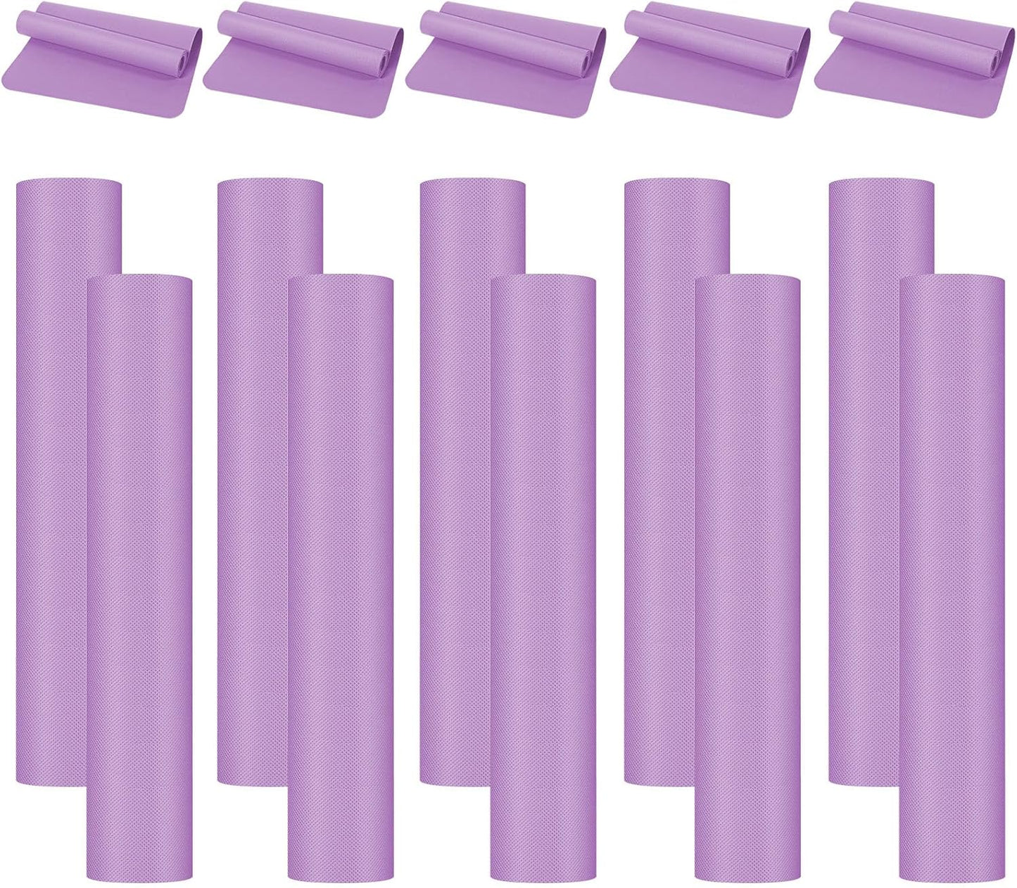 10 Pack Yoga Mats Bulk, 68'' x 24'' x 4mm Thick Yoga Mats for Kids and Adult Gym Mats Bundle Latex Free Exercise Mats with Non Slip Texture for Outdoor Yoga, Pilates or Workout