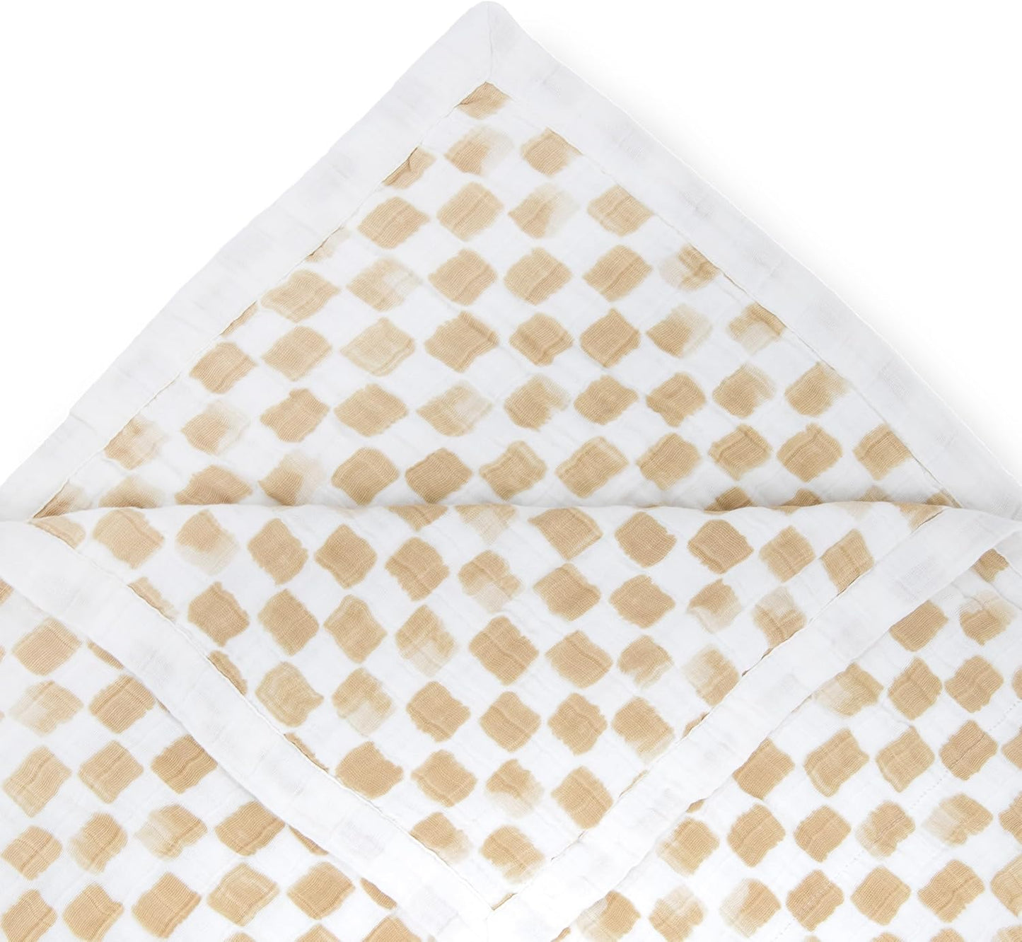 Little Unicorn Premium Quilted Throw | Super Soft, Multi-Layered Muslin XL Blanket| Great for Kids & Families (Adobe Checker)