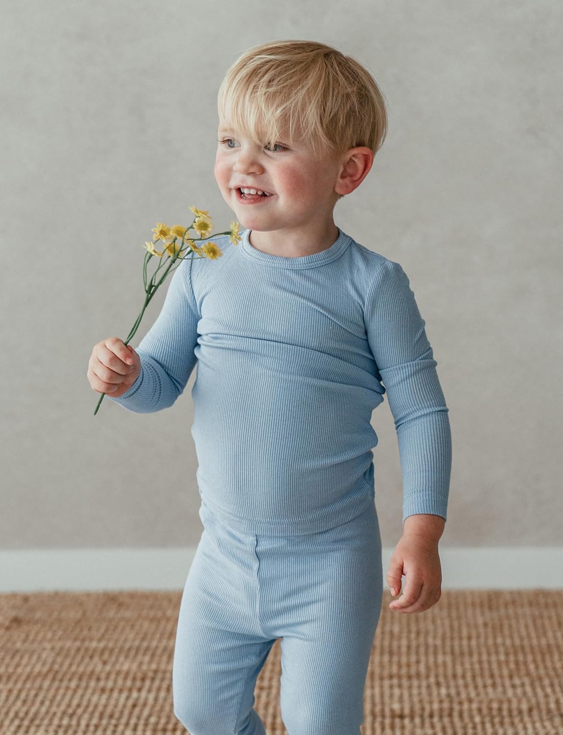 AVAUMA Baby Boys Girls Pajama Set Kids Toddler Snug fit Ribbed Sleepwear pjs for Daily Life Style