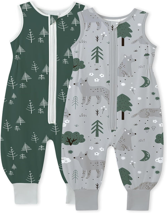 TotAha Toddler Sleep Sack with Legs, 0.5 TOG Light and Soft Baby Sleeping Bag, Walker Sleep Sack for Babies 12-24M, 2T-3T