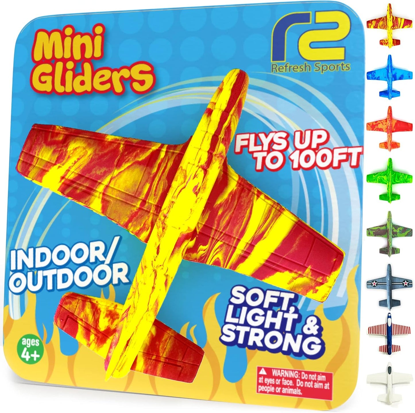 Airplane Toy Foam Glider Plane for Kids: Pool Toys & Coolest Gift For 7 Year Old Boys & Girls - Beach Toys Gift Ideas For All Ages - Summer Yard Games Gifts for Age 3 4 5 6 7 8 9 10 11 12 Year Old