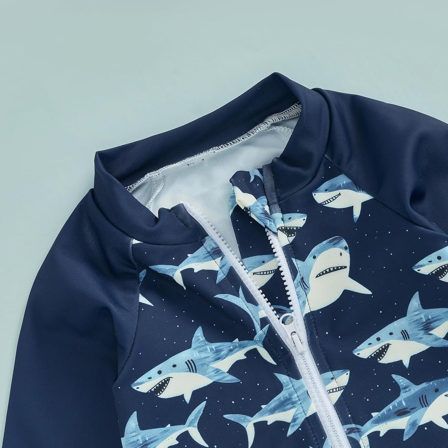 Hnyenmcko Baby/Toddler Boy Rash Guard Swimsuit Long Sleeve One Piece Zipper Swimwear Sunsuit Infant Bathing Suit Beachwear