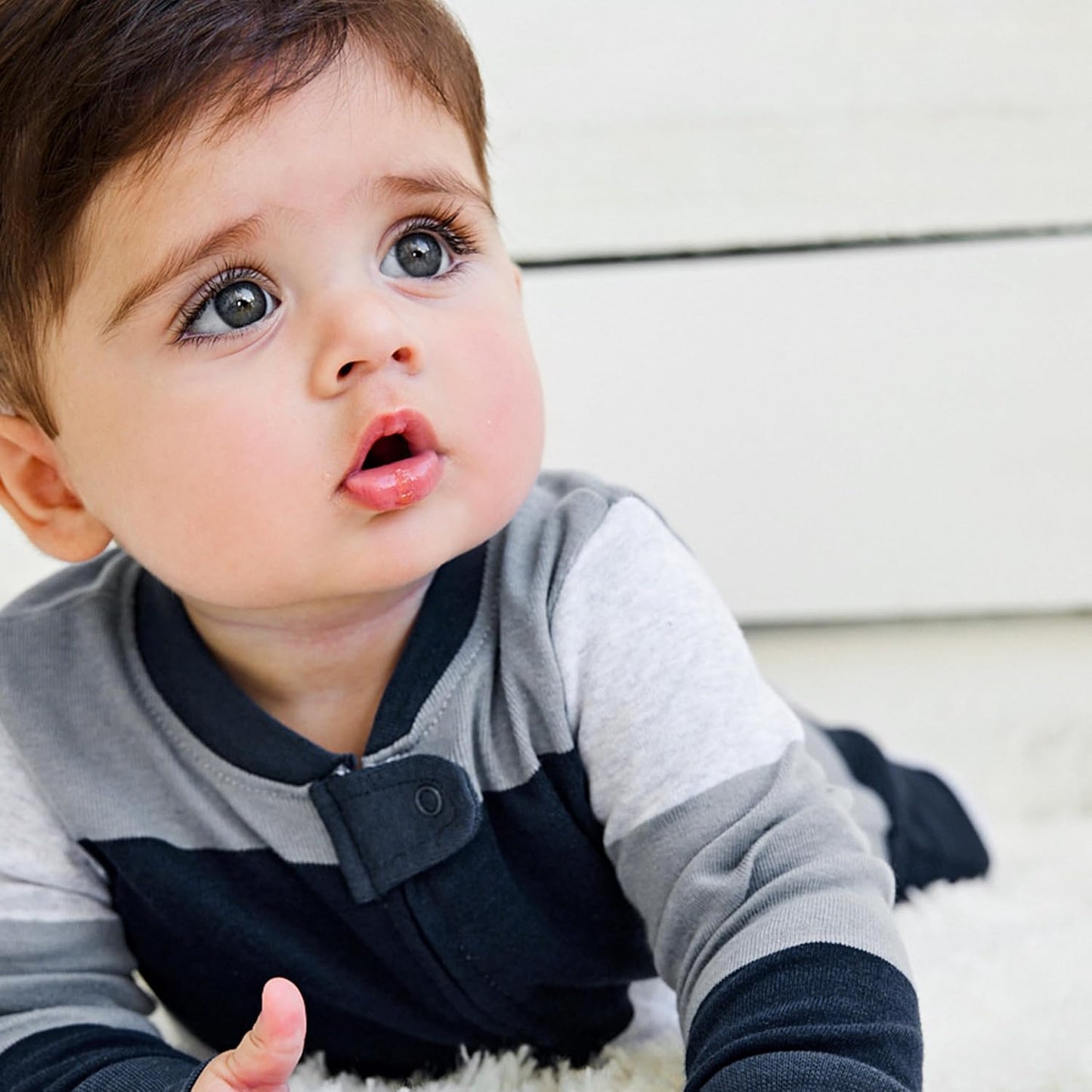 HonestBaby Baby Sleep N' Play One-Piece Zip-Front Footed Organic Cotton Pajama Sleeper