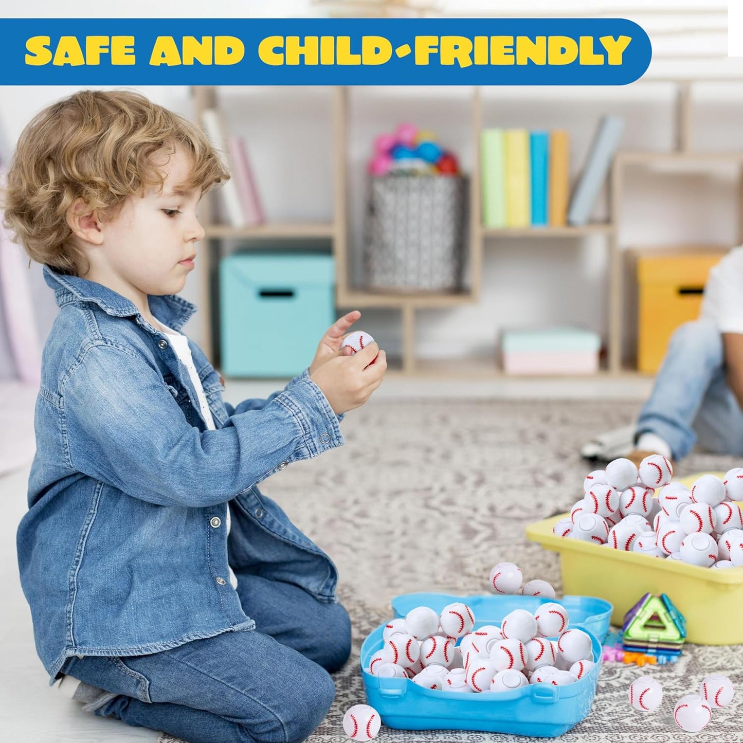 JOYIN 36 Pack Baseball Fidget Spinners, Kids Soccer Party Favors Fidget Toys Bulk, Goodie Bags Stuffers for Birthday Party, Treasure Box Toys for Classroom, School Reward