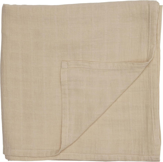 Swaddle - 100% Organic Cotton - Muslin Swaddle Blankets for Newborn, 47" x 47" (Fog)