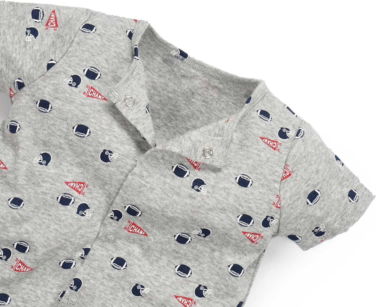 3-Pack 100% Cotton Baby Boy Rompers,0-24Months Short Sleeve Toddler Romper,Breathable Spring/Summer Clothes