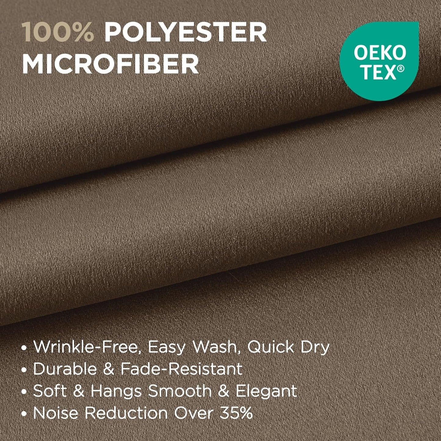 Joydeco Blackout Curtains 63 Inch Length 2 Panels Set, Thermal Insulated Long Drapes 2 Burg, Room Darkening Grommet Drapes for Living Room Bedroom Window