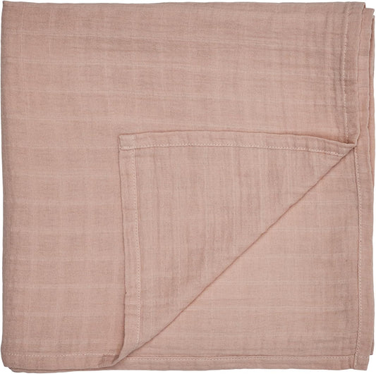 Swaddle - 100% Organic Cotton - Muslin Swaddle Blankets for Newborn, 47" x 47" (Blush)